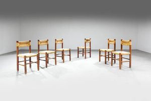 CHARLOTTE PERRIAND  nello stile di - Sei sedie