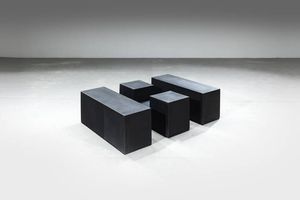 MARIO BELLINI - Set di tre tavolini della serie Scacchi