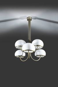 VITTORIO GREGORETTI  LODOVICO GREGORETTI STOPPINO GIOTTO - Lampada a sospensione a sei  luci