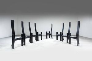 VICO MAGISTRETTI - Otto sedie mod. Golem