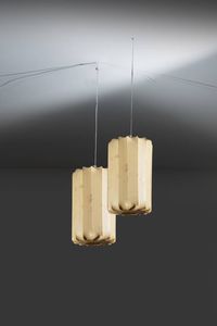 PRODUZIONE ITALIANA - Coppia di lampade a sospensione