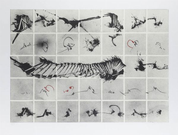 EMILIO SCANAVINO Genova 1922 - 1986 Milano : Senza titolo  - Asta Grafica - Associazione Nazionale - Case d'Asta italiane