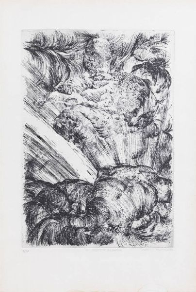 ABACUC (Silvano Gilardi) Torino 1933 - 2021 : Il profeta Boyaruk MCMLXIII (1963)  - Asta Grafica - Associazione Nazionale - Case d'Asta italiane