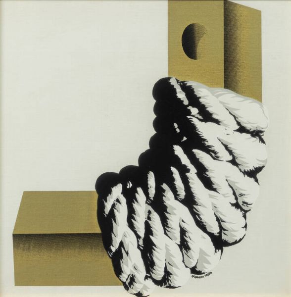 ARMANDO TESTA Torino 1917 - 1992 : Baco da corda  - Asta Grafica - Associazione Nazionale - Case d'Asta italiane