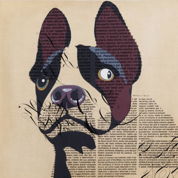 ARMANDO TESTA Torino 1917 - 1992 : Cane strabico  - Asta Grafica - Associazione Nazionale - Case d'Asta italiane