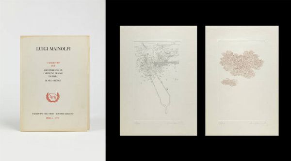 LUIGI MAINOLFI Rotondi (AV) 1948 : Senza titolo Senza titolo  - Asta Grafica - Associazione Nazionale - Case d'Asta italiane