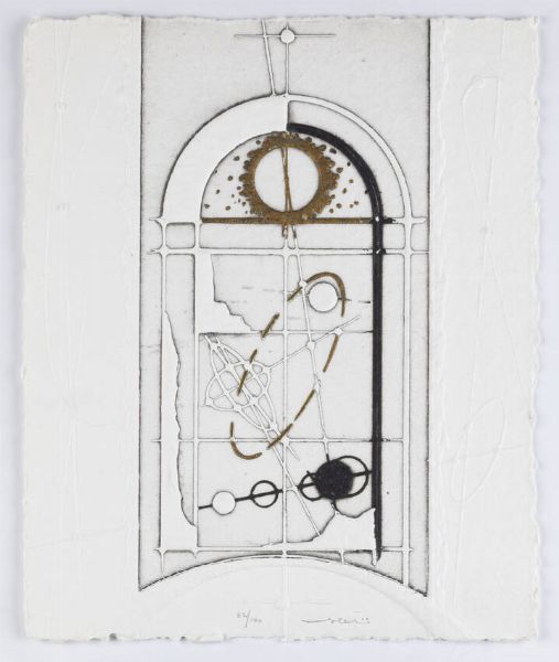 WALTER VALENTINI Pergola (PU) 1928 : Senza titolo  - Asta Grafica - Associazione Nazionale - Case d'Asta italiane