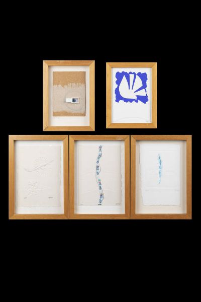 SERGIO AGOSTI Chieri 1933 - 2003 : Senza titolo-lotto di cinque multipli  - Asta Grafica - Associazione Nazionale - Case d'Asta italiane