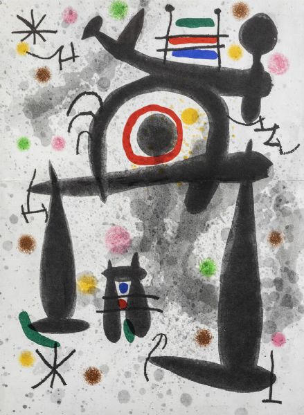 JOAN MIRO' Barcellona (Spagna) 1893 - 1983 Palma (Spagna) : Senza titolo 1971  - Asta Grafica - Associazione Nazionale - Case d'Asta italiane