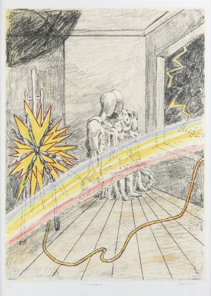 GIORGIO DE CHIRICO Volos (Grecia) 1888 - 1978 Roma : Arc-en-ciel  - Asta Grafica - Associazione Nazionale - Case d'Asta italiane