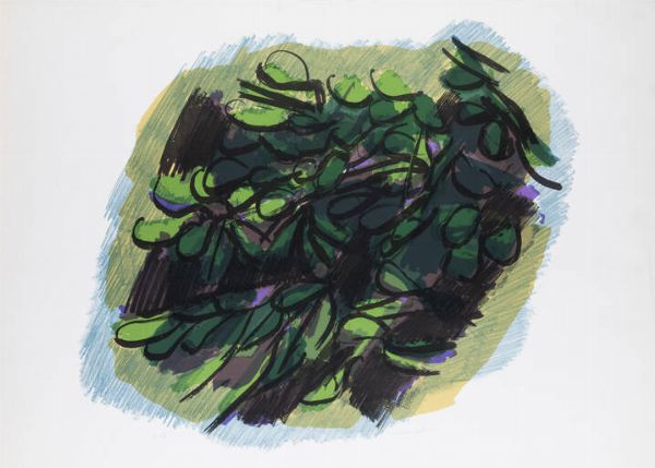 ENNIO MORLOTTI Lecco 1910 - 1992 Milano : Cespuglio  - Asta Grafica - Associazione Nazionale - Case d'Asta italiane