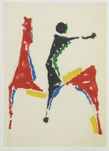 MARINO MARINI Pistoia 1901 - 1980 : Gioco colorato 1978  - Asta Grafica - Associazione Nazionale - Case d'Asta italiane