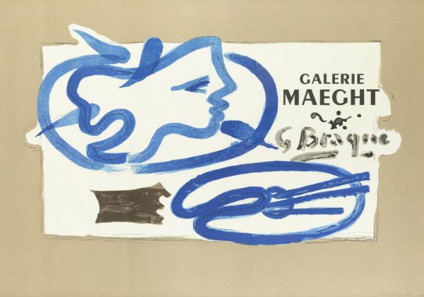 GEORGES BRAQUE Argenteuil (Francia) 1882 - 1963 Parigi : Galerie Maeght  - Asta Grafica - Associazione Nazionale - Case d'Asta italiane