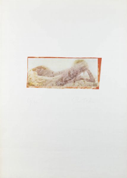 MIMMO ROTELLA Catanzaro 1918 - 2006 Milano : Senza titolo  - Asta Grafica - Associazione Nazionale - Case d'Asta italiane