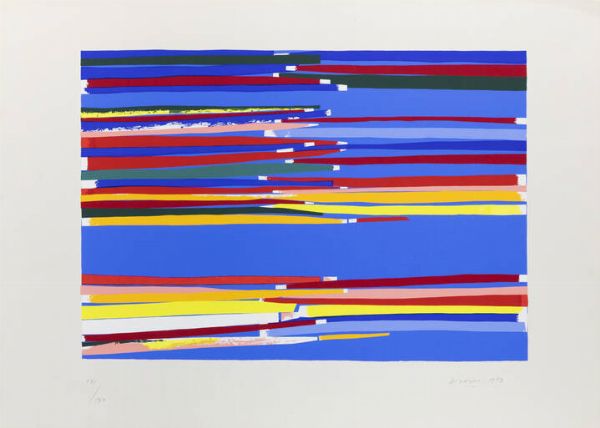 PIERO DORAZIO Roma 1927 - 2005 Todi (PG) : Senza titolo 1973  - Asta Grafica - Associazione Nazionale - Case d'Asta italiane