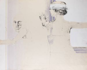 LEONARDO CREMONINI Bologna 1925 - 2010 Parigi - Mosca cieca 1975