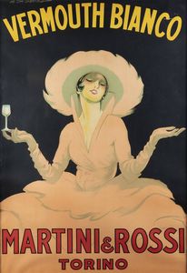MARCELLO DUDOVICH Trieste 1878 - 1962 Milano - Vermouth bianco - Martini  & Rossi - Torino