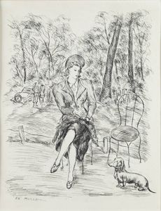 LUC ALBERT MOREAU Parigi (Francia) 1882 - 1948 - Jardins de Paris