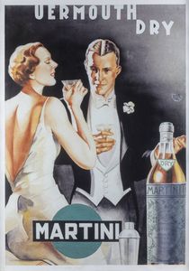 DOMENICO LUBATTI Italia 1904-1943 - Vermouth Dry Martini (1930)