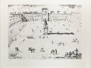 SALVADOR DALI' Figueres (Spagna) 1904 - 1989 - La Grande Place des Vosges