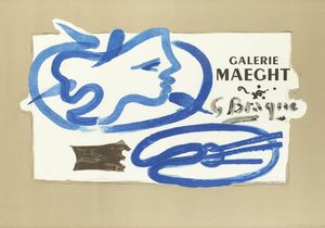 GEORGES BRAQUE Argenteuil (Francia) 1882 - 1963 Parigi - Galerie Maeght