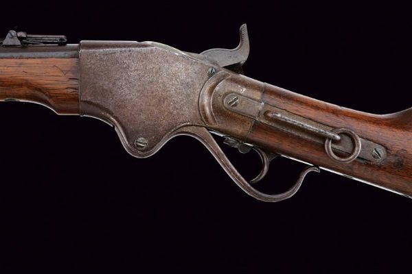 Spencer Repeating Carbine model 1865 con timbri d'ispezione militare  - Asta Rare Armi Antiche e Militaria da tutto il mondo - Associazione Nazionale - Case d'Asta italiane