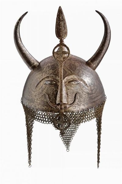 Interessante khula-khud  - Asta Rare Armi Antiche e Militaria da tutto il mondo - Associazione Nazionale - Case d'Asta italiane