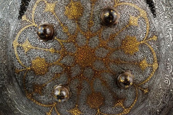 Bel set di khula-khud e sipar  - Asta Rare Armi Antiche e Militaria da tutto il mondo - Associazione Nazionale - Case d'Asta italiane