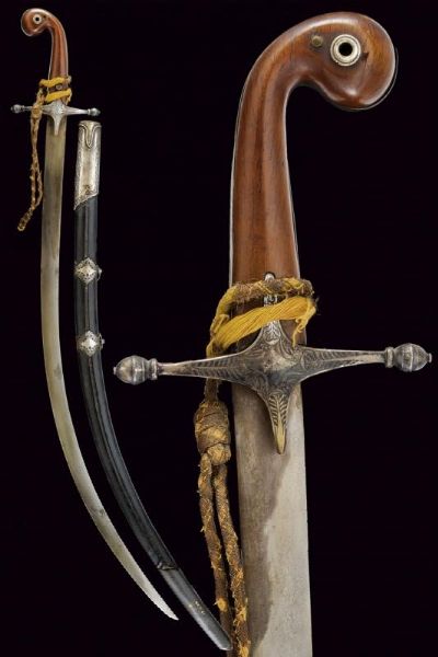 Shamshir con fornimenti in argento  - Asta Rare Armi Antiche e Militaria da tutto il mondo - Associazione Nazionale - Case d'Asta italiane