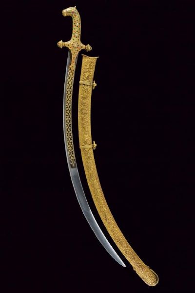 Bellissima sciabola con impugnatura a testa di cavallo  - Asta Rare Armi Antiche e Militaria da tutto il mondo - Associazione Nazionale - Case d'Asta italiane