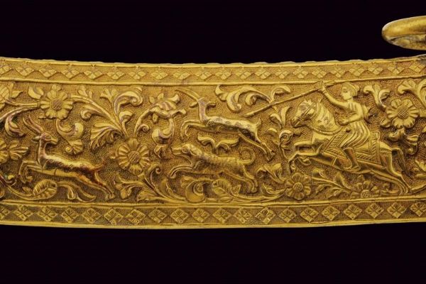 Bellissima sciabola con impugnatura a testa di cavallo  - Asta Rare Armi Antiche e Militaria da tutto il mondo - Associazione Nazionale - Case d'Asta italiane