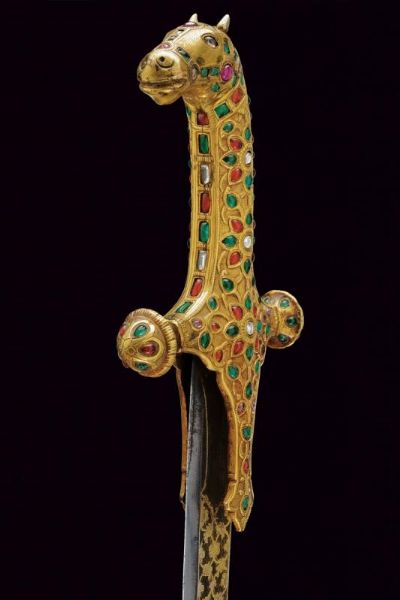 Bellissima sciabola con impugnatura a testa di cavallo  - Asta Rare Armi Antiche e Militaria da tutto il mondo - Associazione Nazionale - Case d'Asta italiane