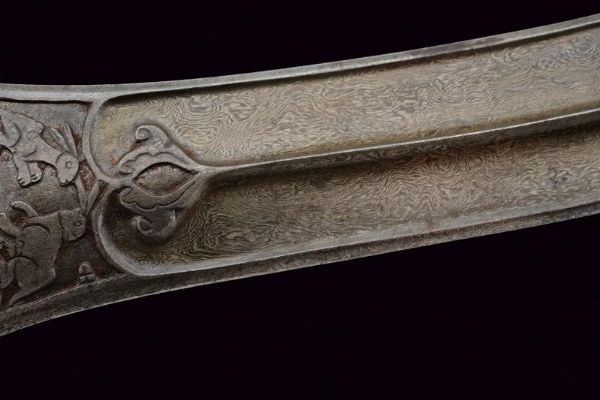 Bel kandshar con fodero decorato in argento  - Asta Rare Armi Antiche e Militaria da tutto il mondo - Associazione Nazionale - Case d'Asta italiane