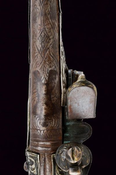 Interessante pistola a pietra focaia  - Asta Rare Armi Antiche e Militaria da tutto il mondo - Associazione Nazionale - Case d'Asta italiane