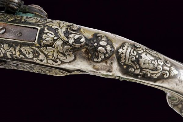 Interessante pistola a pietra focaia  - Asta Rare Armi Antiche e Militaria da tutto il mondo - Associazione Nazionale - Case d'Asta italiane