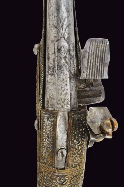 Pistola a pietra focaia con fornimenti in argento  - Asta Rare Armi Antiche e Militaria da tutto il mondo - Associazione Nazionale - Case d'Asta italiane