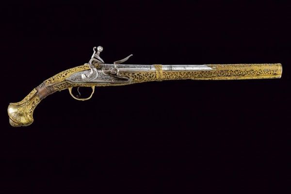 Bellissima pistola a pietra focaia  - Asta Rare Armi Antiche e Militaria da tutto il mondo - Associazione Nazionale - Case d'Asta italiane