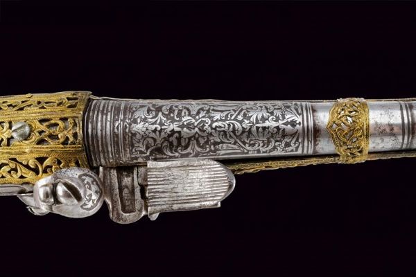 Bellissima pistola a pietra focaia  - Asta Rare Armi Antiche e Militaria da tutto il mondo - Associazione Nazionale - Case d'Asta italiane