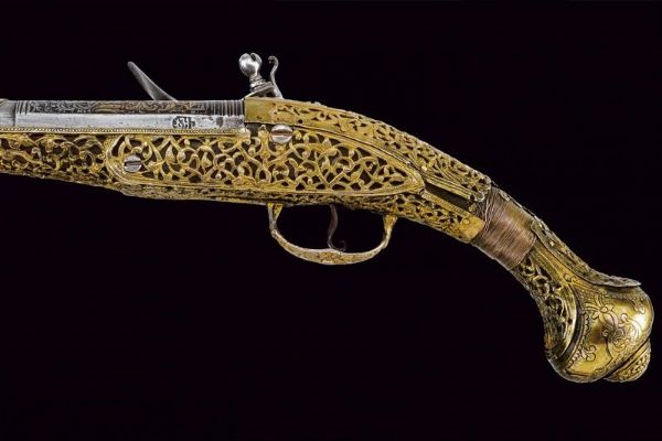 Bellissima pistola a pietra focaia  - Asta Rare Armi Antiche e Militaria da tutto il mondo - Associazione Nazionale - Case d'Asta italiane
