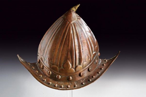 Interessante elmo dei Moro  - Asta Rare Armi Antiche e Militaria da tutto il mondo - Associazione Nazionale - Case d'Asta italiane