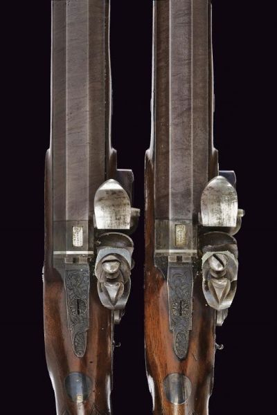 Bel paio di pistole a pietra focaia di Joseph Manton  - Asta Rare Armi Antiche e Militaria da tutto il mondo - Associazione Nazionale - Case d'Asta italiane