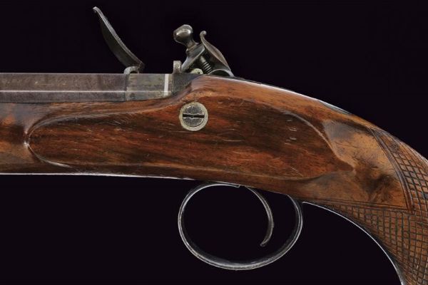 Bel paio di pistole a pietra focaia di Joseph Manton  - Asta Rare Armi Antiche e Militaria da tutto il mondo - Associazione Nazionale - Case d'Asta italiane