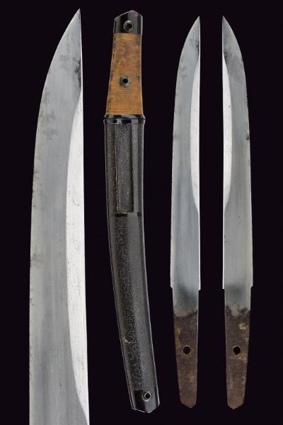 Tanto in koshirae aikuchi Ishime-nuri  - Asta Rare Armi Antiche e Militaria da tutto il mondo - Associazione Nazionale - Case d'Asta italiane