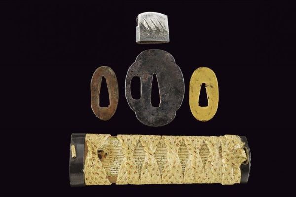 Tanto in koshirae da wakizashi, mei: Sukesada  - Asta Rare Armi Antiche e Militaria da tutto il mondo - Associazione Nazionale - Case d'Asta italiane