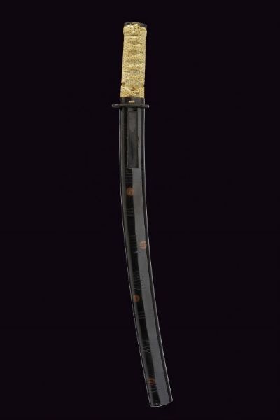 Tanto in koshirae da wakizashi, mei: Sukesada  - Asta Rare Armi Antiche e Militaria da tutto il mondo - Associazione Nazionale - Case d'Asta italiane