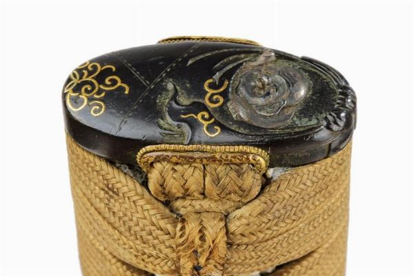 Impugnatura (Tsukamae) per un wakizashi  - Asta Rare Armi Antiche e Militaria da tutto il mondo - Associazione Nazionale - Case d'Asta italiane