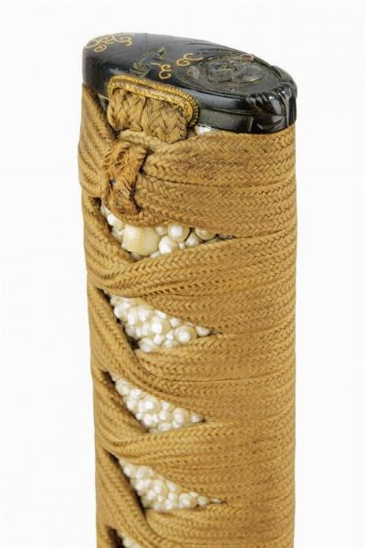 Impugnatura (Tsukamae) per un wakizashi  - Asta Rare Armi Antiche e Militaria da tutto il mondo - Associazione Nazionale - Case d'Asta italiane