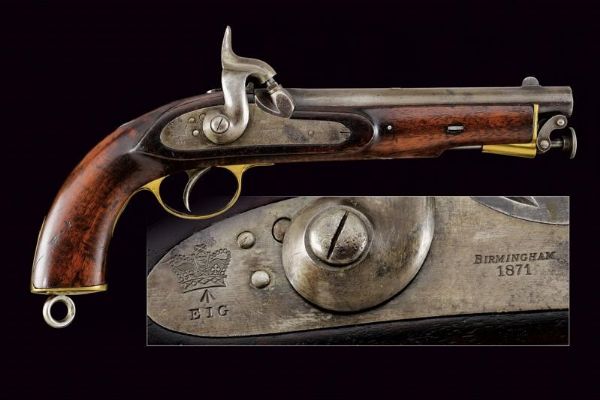 Pistola a luminello dell'East India Government  - Asta Rare Armi Antiche e Militaria da tutto il mondo - Associazione Nazionale - Case d'Asta italiane