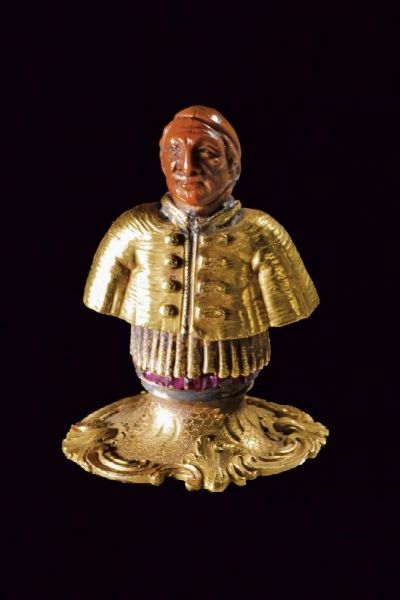 Piccolo busto di San Carlo Borromeo  - Asta Rare Armi Antiche e Militaria da tutto il mondo - Associazione Nazionale - Case d'Asta italiane