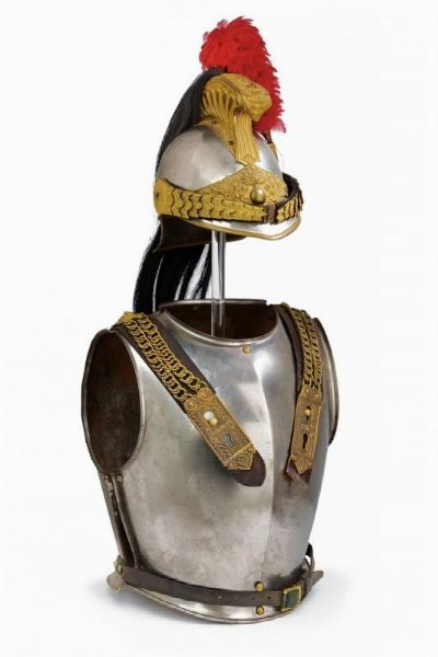 Elmo e busto da ufficiale, secondo Impero  - Asta Rare Armi Antiche e Militaria da tutto il mondo - Associazione Nazionale - Case d'Asta italiane